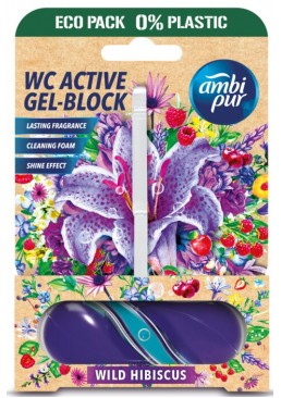 Гелевая подвеска для туалета Ambi Pur WC Active Гибискус, 45 г